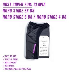 clavia Clavia Nord Stage Clavia Nord Stage 3 88 CLAVIA Nord Stage 4 Clavia Nord Stage 4 88 dust cover dustcover dustcoverpro elastic nord stage 3 88 nord stage 4 88 synth synth protection water resistant waterproof nord stage ex 88