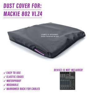 st3nD dust cover for Mackie 802vlz4 (for travel and storage) (synth)