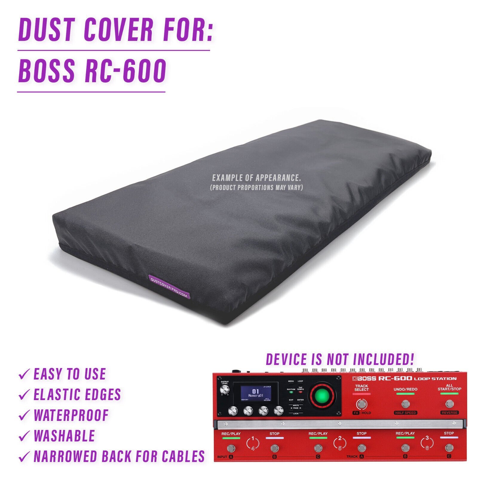 DUST COVER for Boss Rc-600