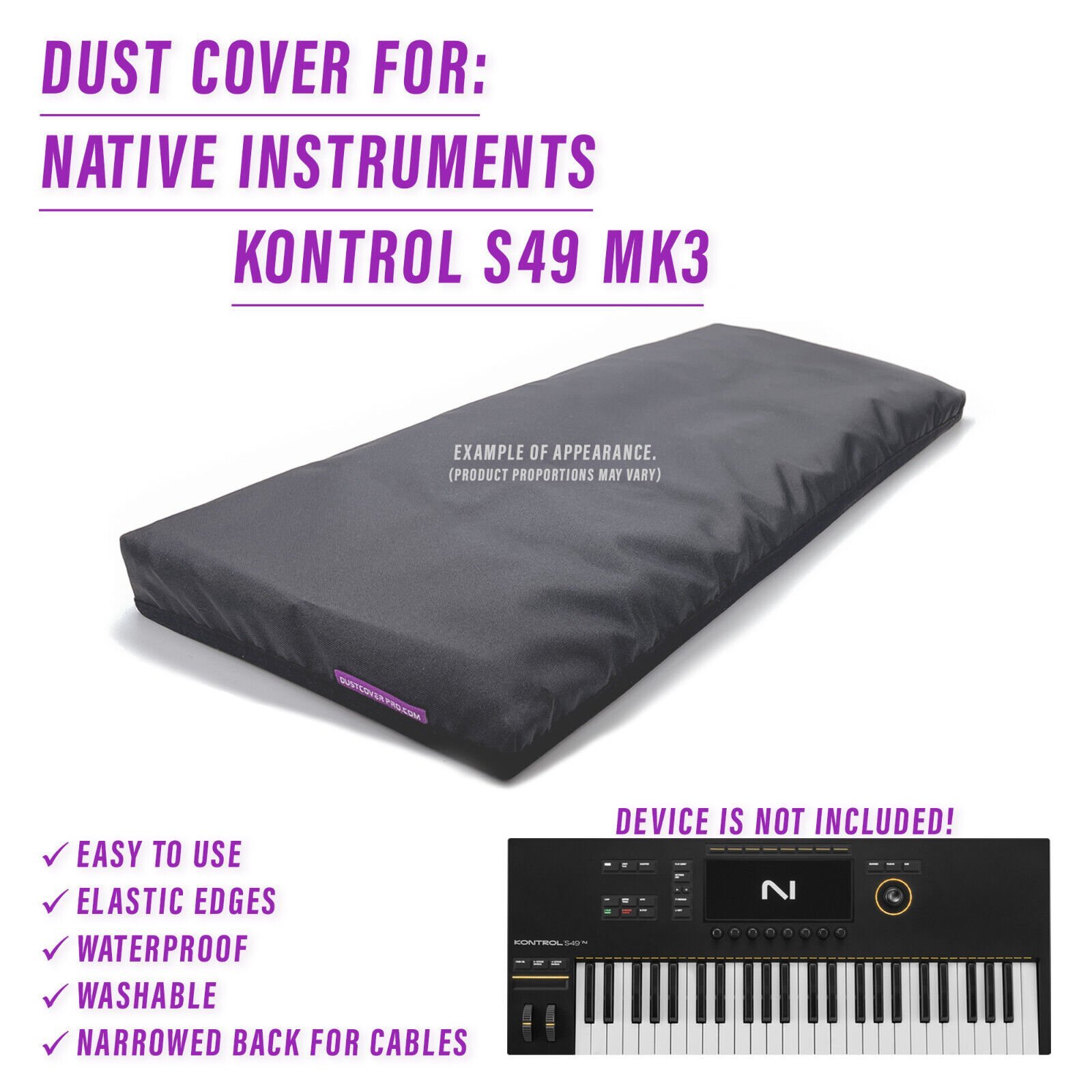 DUST COVER for Native Instruments Kontrol S49 Mk3