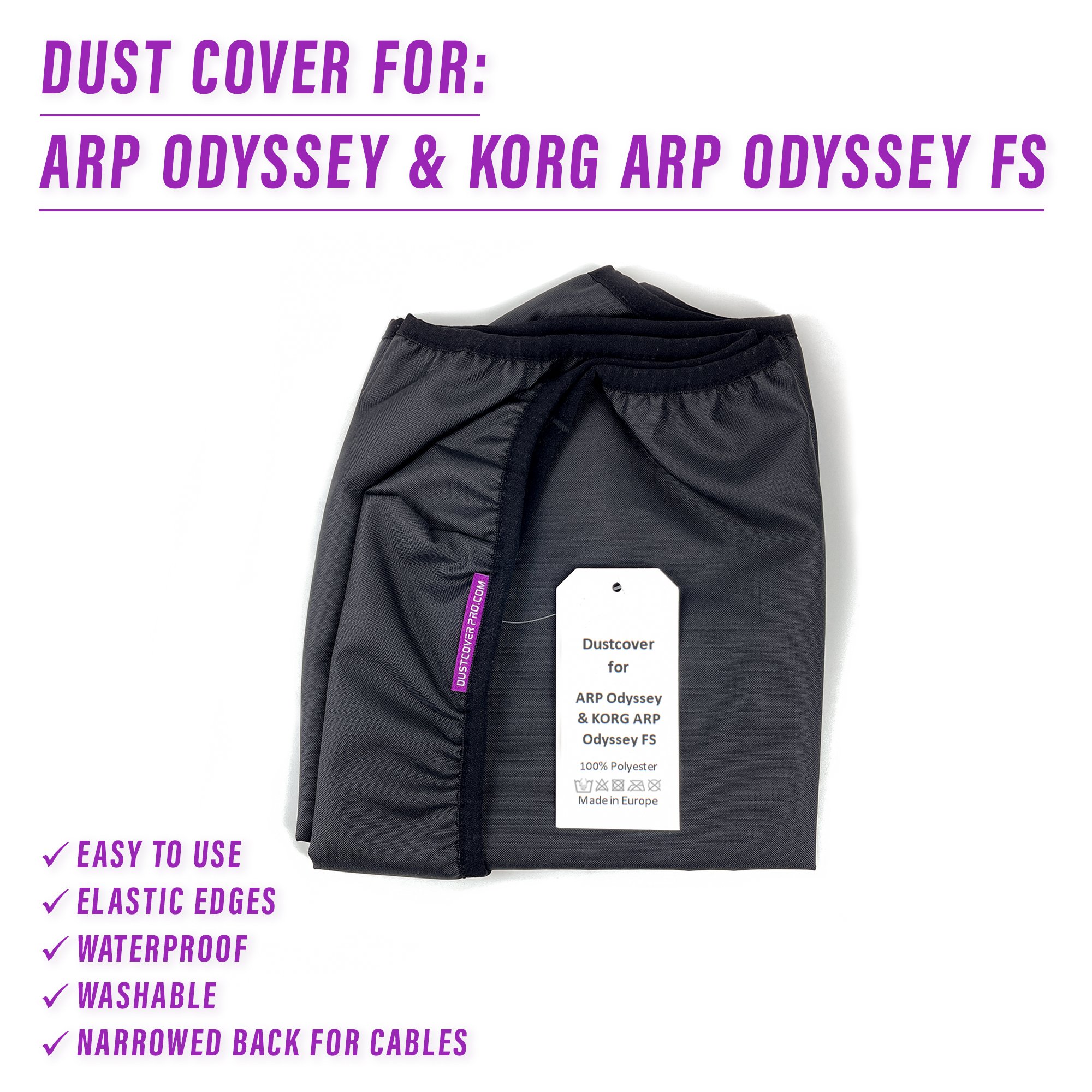 ARP Odyssey dust cover dustcover dustcoverpro elastic ODYSSEY synth synth protection water resistant waterproof Korg ARP Odyssey Korg ARP Odyssey FS ARP KORG Korg Odyssey Full Size Odyssey FS
