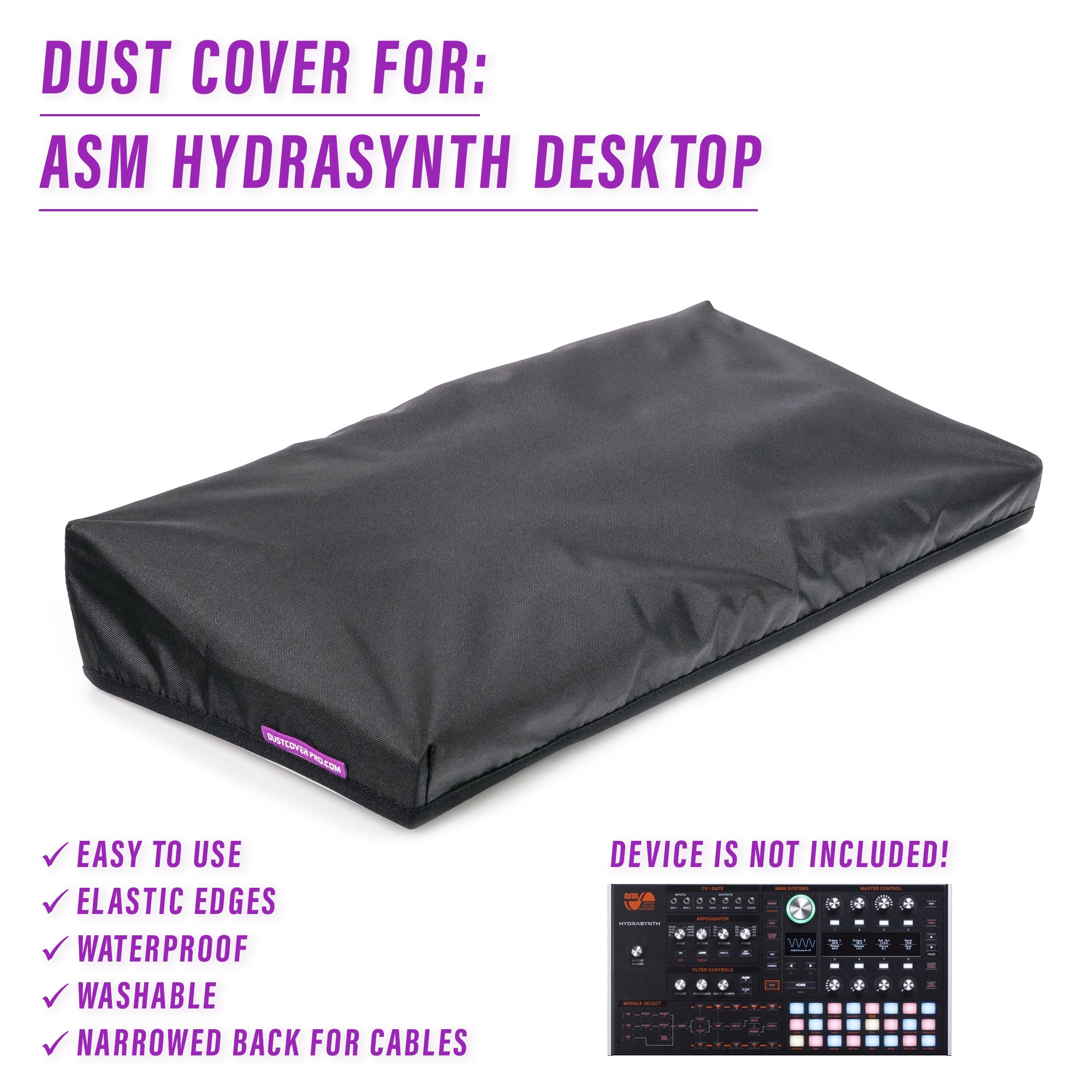 ASM asm hydrasynth dust cover dustcover dustcoverpro elastic Hydrasynth Desktop synth synth protection water resistant waterproo