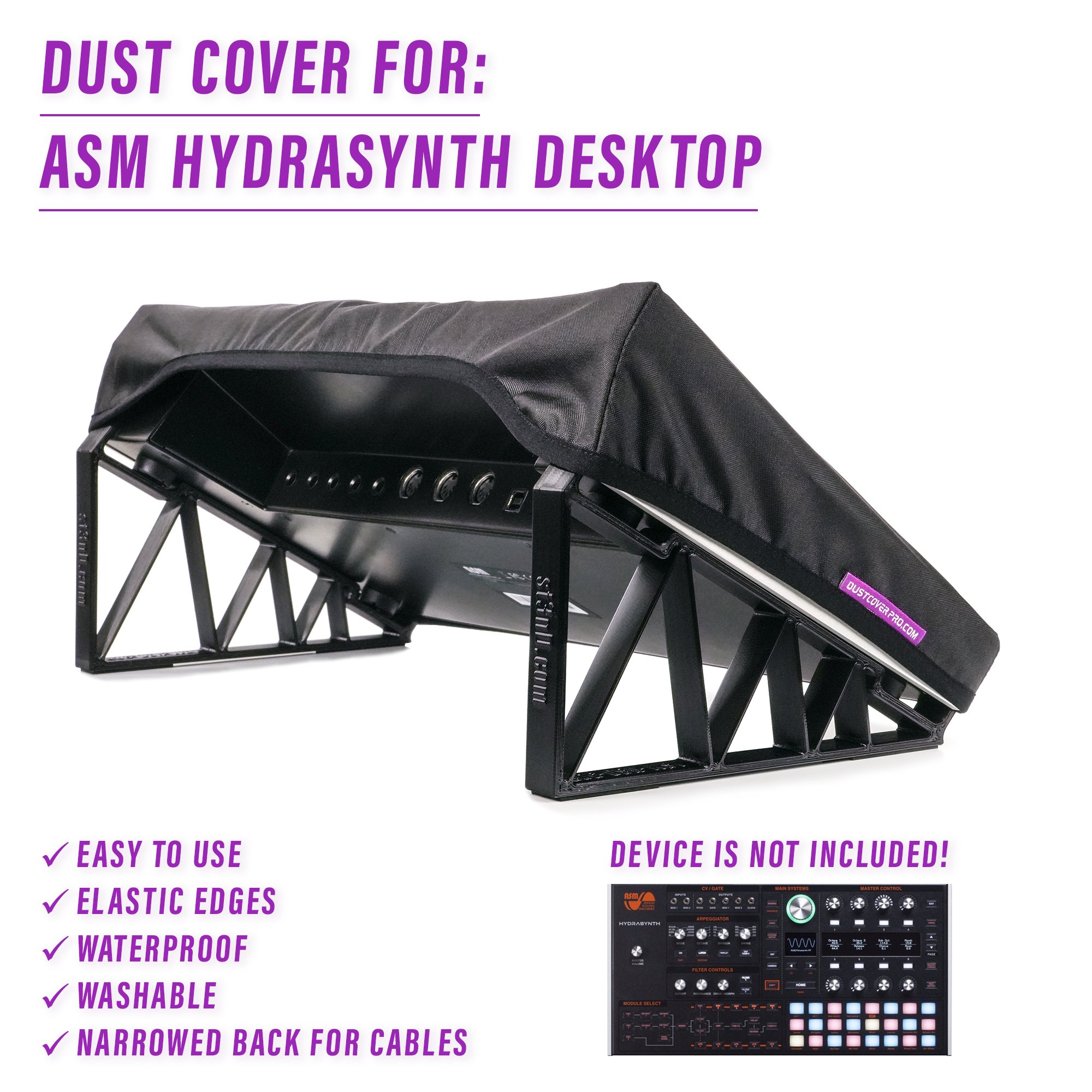 ASM asm hydrasynth dust cover dustcover dustcoverpro elastic Hydrasynth Desktop synth synth protection water resistant waterproo