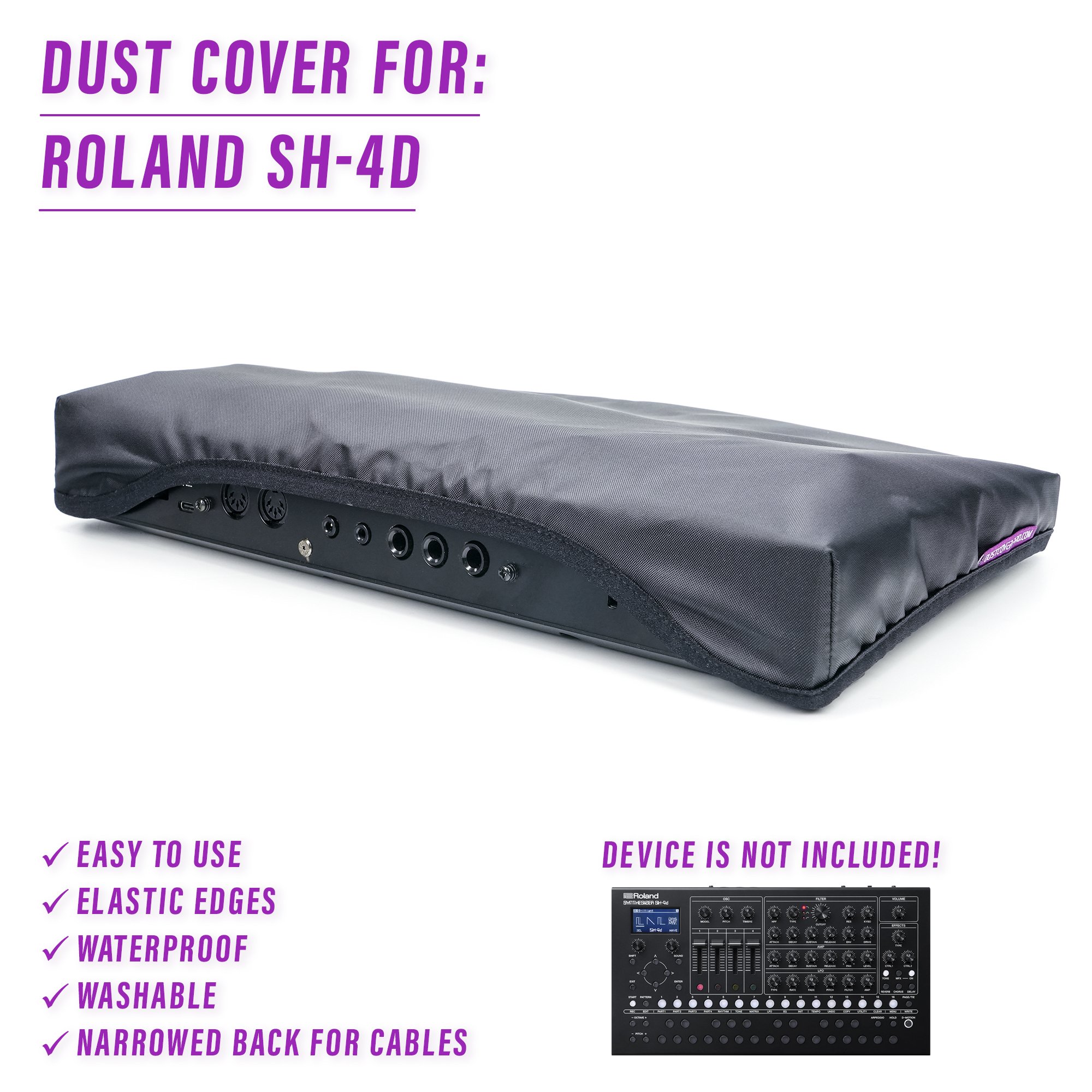 dust cover dustcover dustcoverpro elastic roland ROLAND Sh-4D Sh4D synth synth protection water resistant waterproof