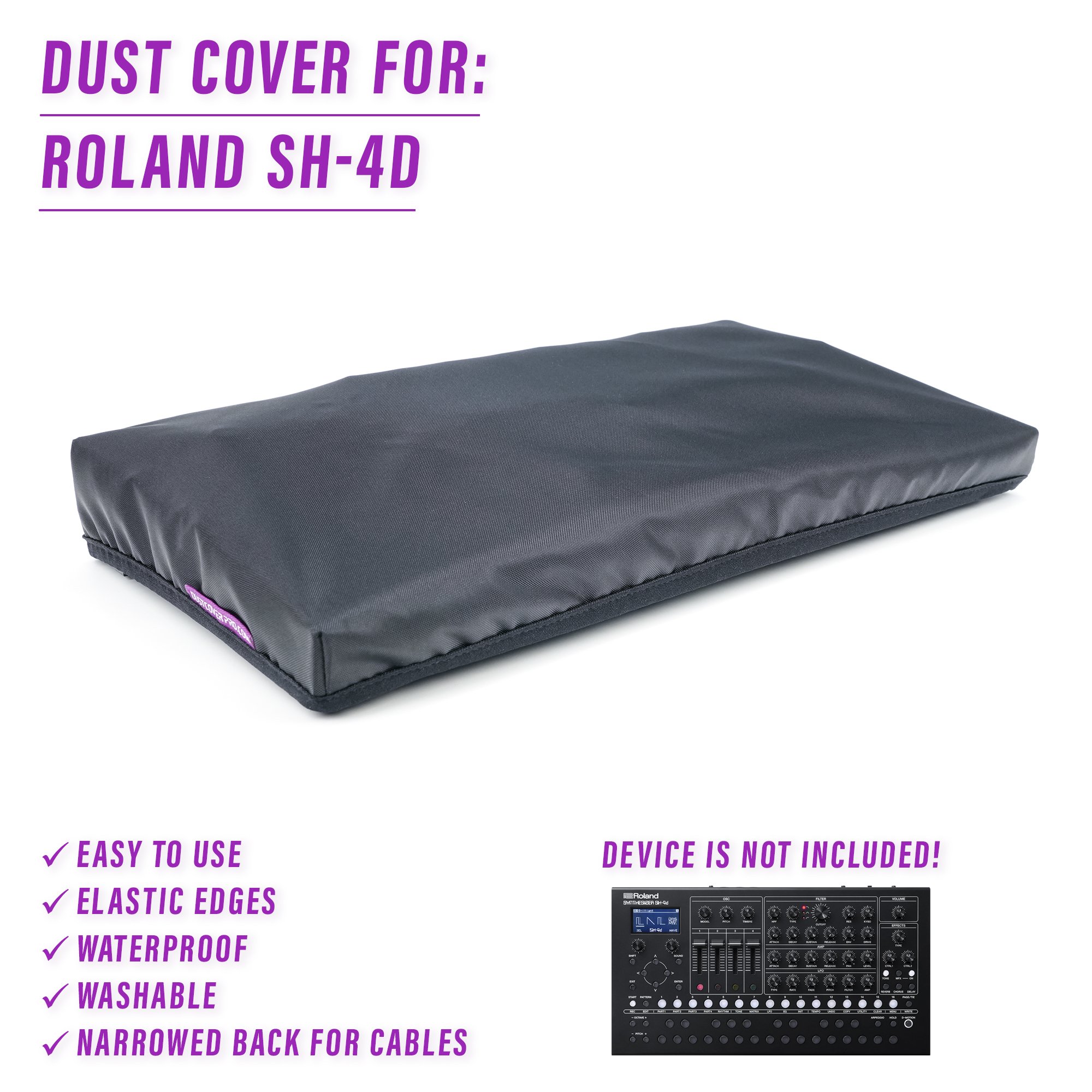dust cover dustcover dustcoverpro elastic roland ROLAND Sh-4D Sh4D synth synth protection water resistant waterproof