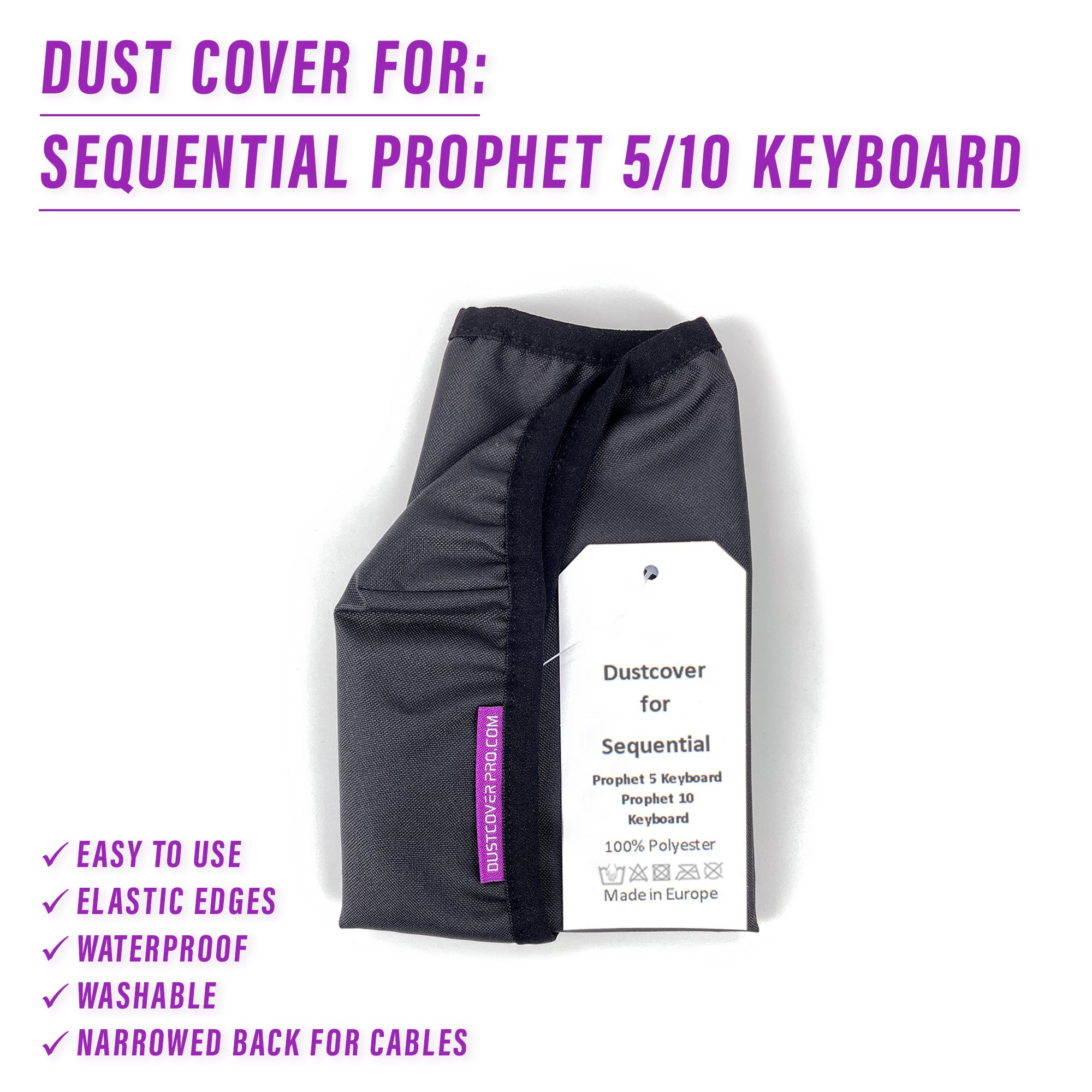 DSI Prophet Keyboard dust cover dustcover dustcoverpro elastic Prophet 10 Keyboard SEQUENTIAL Prophet 5 synth synth protection water resistant waterproof