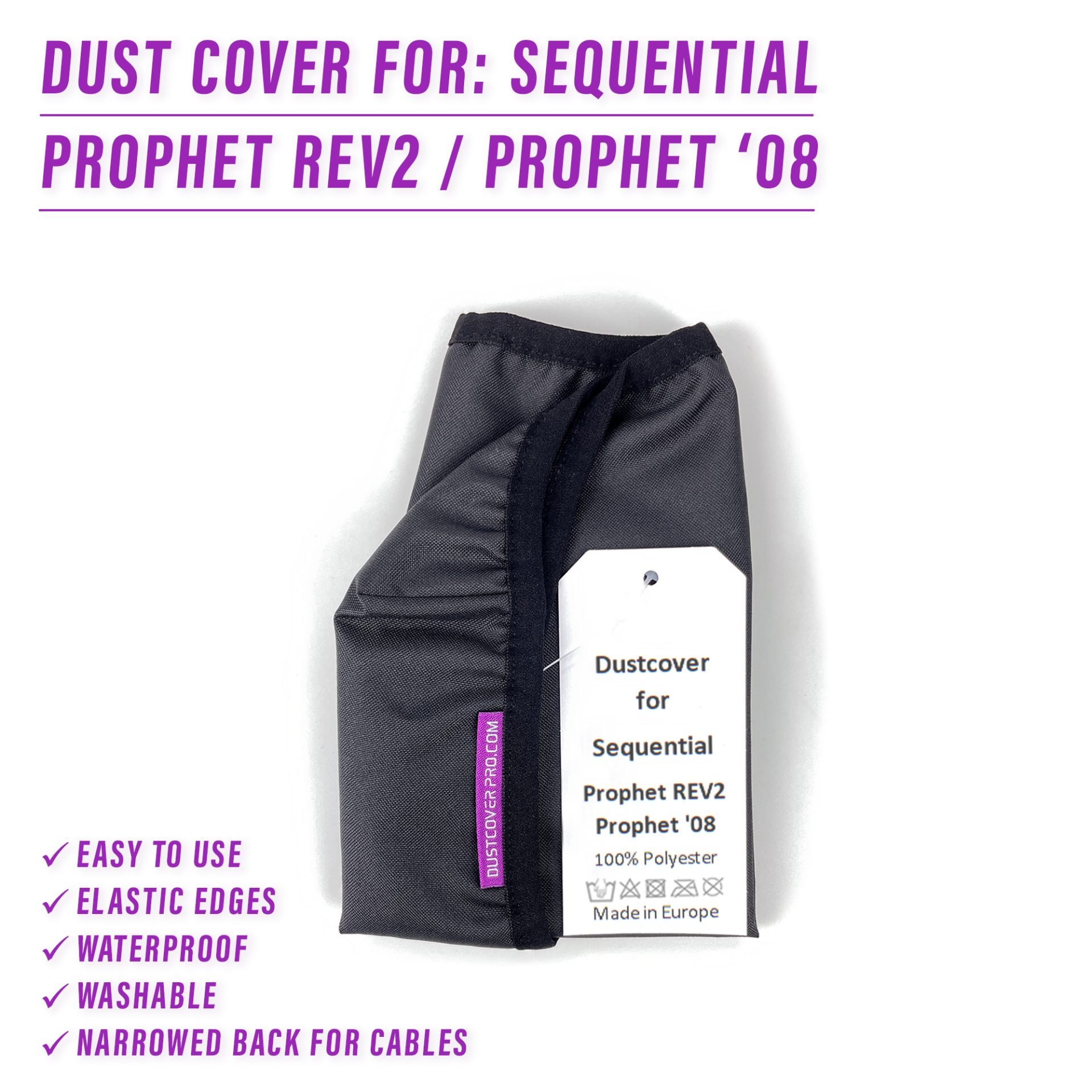 Dave Smiths Inst DSI DSI Prophet Rev2-8 dust cover dustcover dustcoverpro elastic Prophet Rev2 Rev2-16 Rev2 Keyboard SEQUENTIAL Prophet synth synth protection waterproof prophet '08