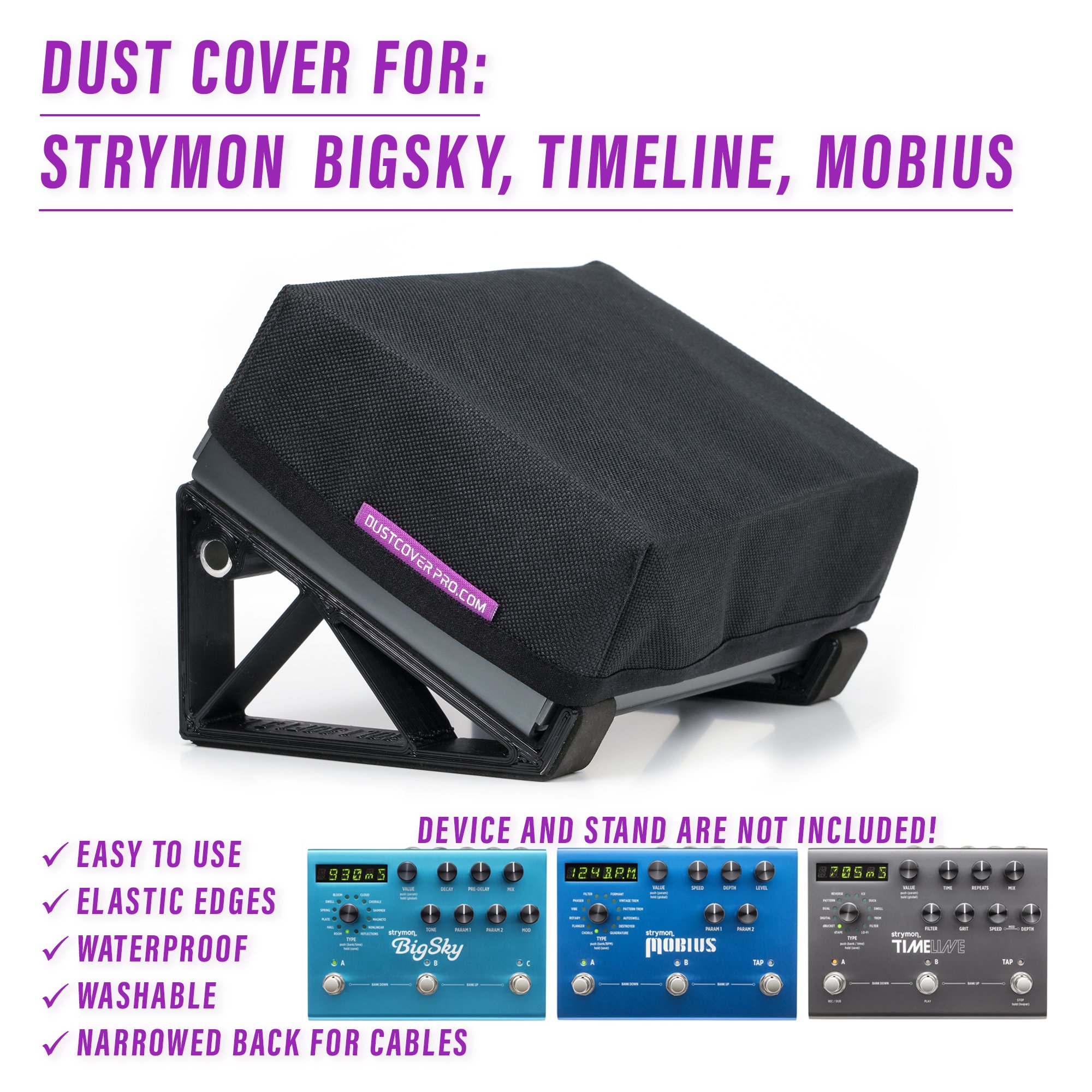 BIGSKY MX dust cover dustcover dustcoverpro elastic STRYMON BigSky pedal STRYMON Mobius STRYMON Timeline synth synth protection water resistant waterproof STRYMON FX PEDALS