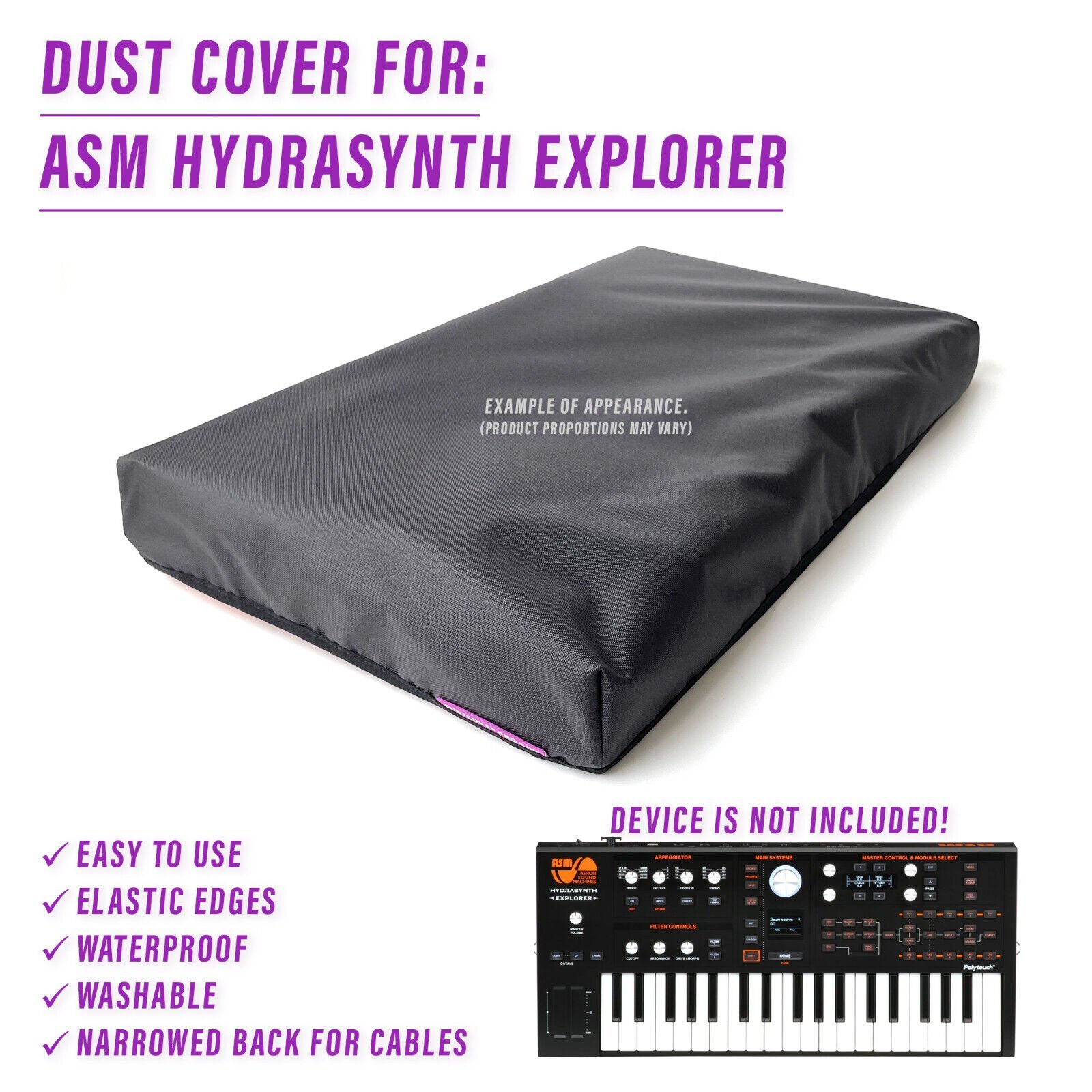 DUST COVER for ASM Hydrasynth Explorer