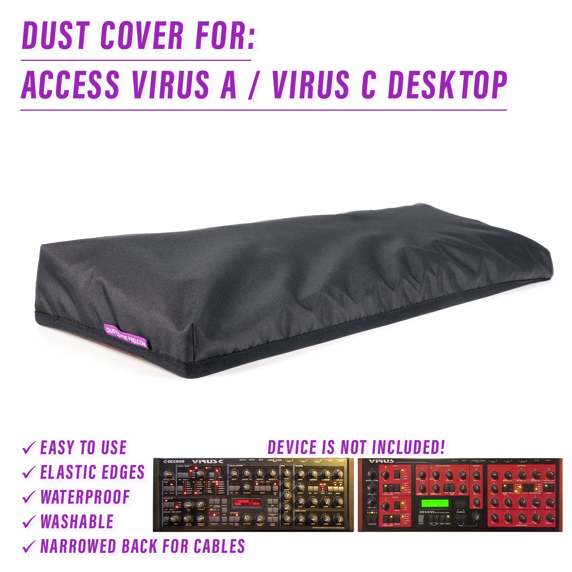 access decksaver dust cover dustcover dustcoverpro elastic synth synth protection virus a virus c water resistant waterproof Access Virus A Desktop Access Virus C Desktop