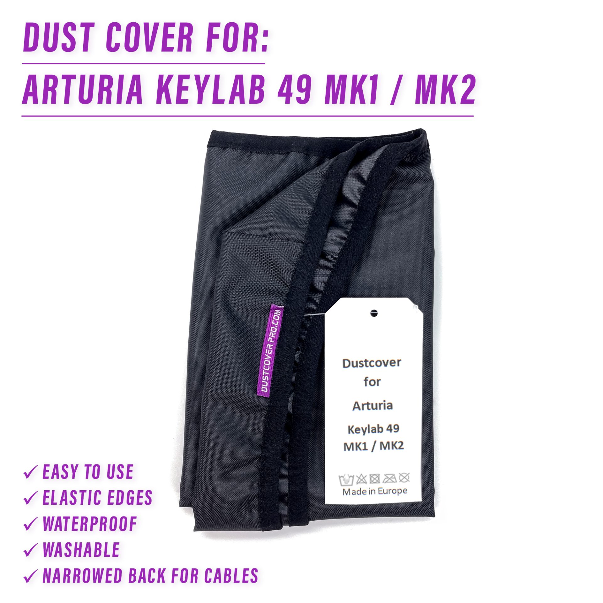 arturia arturia keylab 49 dust cover dustcover dustcoverpro elastic keylab 49 keylab 49 mk2 synth synth protection water resistant waterproof