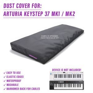arturia arturia keystep 37 dust cover dustcover dustcoverpro elastic keystep 37 midi controller synth synth protection water resistant waterproof