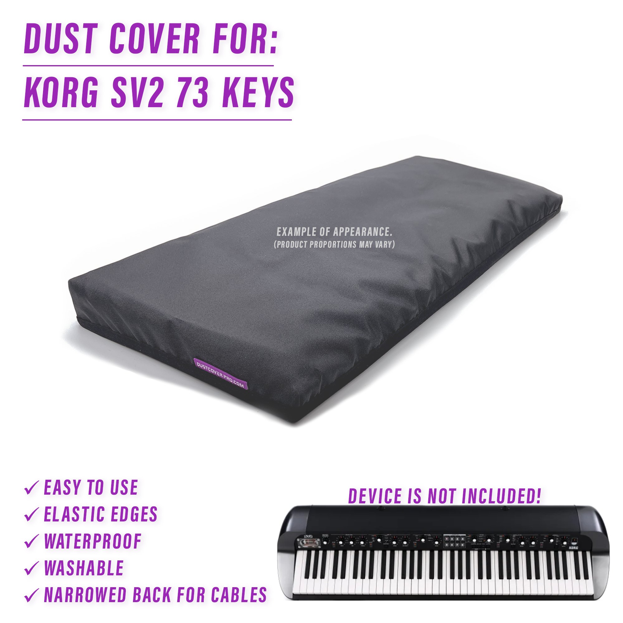 DCP, DustCoverPro, dust cover, KORG SV2 73 KEYS