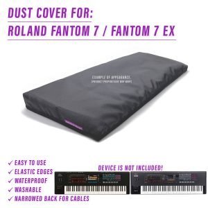 7 cover dust dustcoverpro elastic fantom roland synth synth protection water resistant