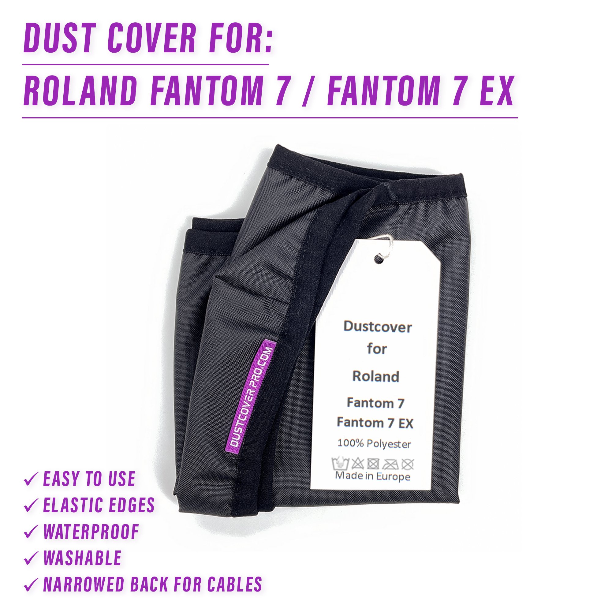 7 cover dust dustcoverpro elastic fantom roland synth synth protection water resistant