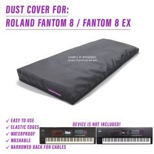 8 cover dust dustcoverpro ealstic fantom roland synth synth protection water resistant