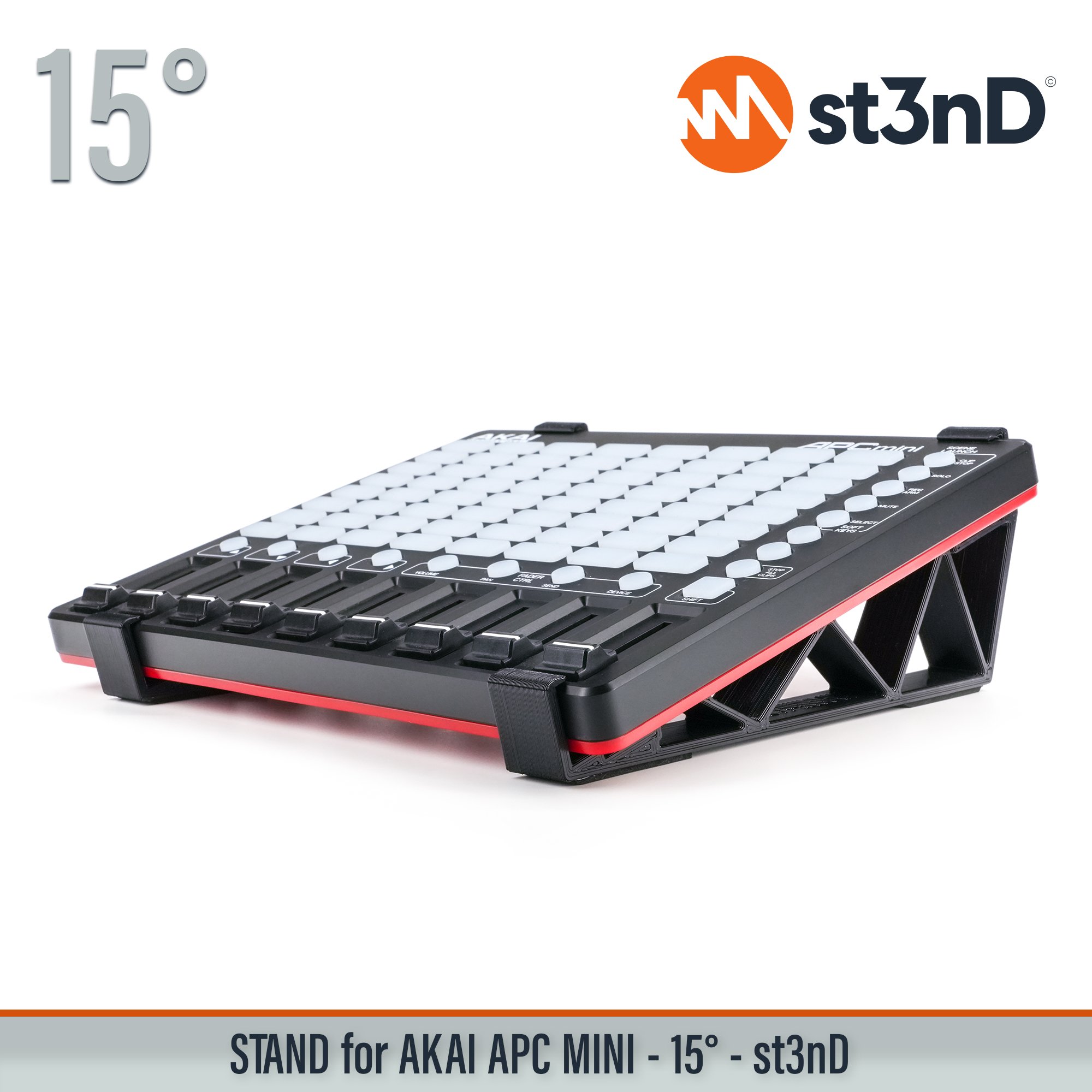 akai, akai apc, akai apc mini, apc mini, stand, st3nd, desktop stand, apc mini stand, 3d printed stand