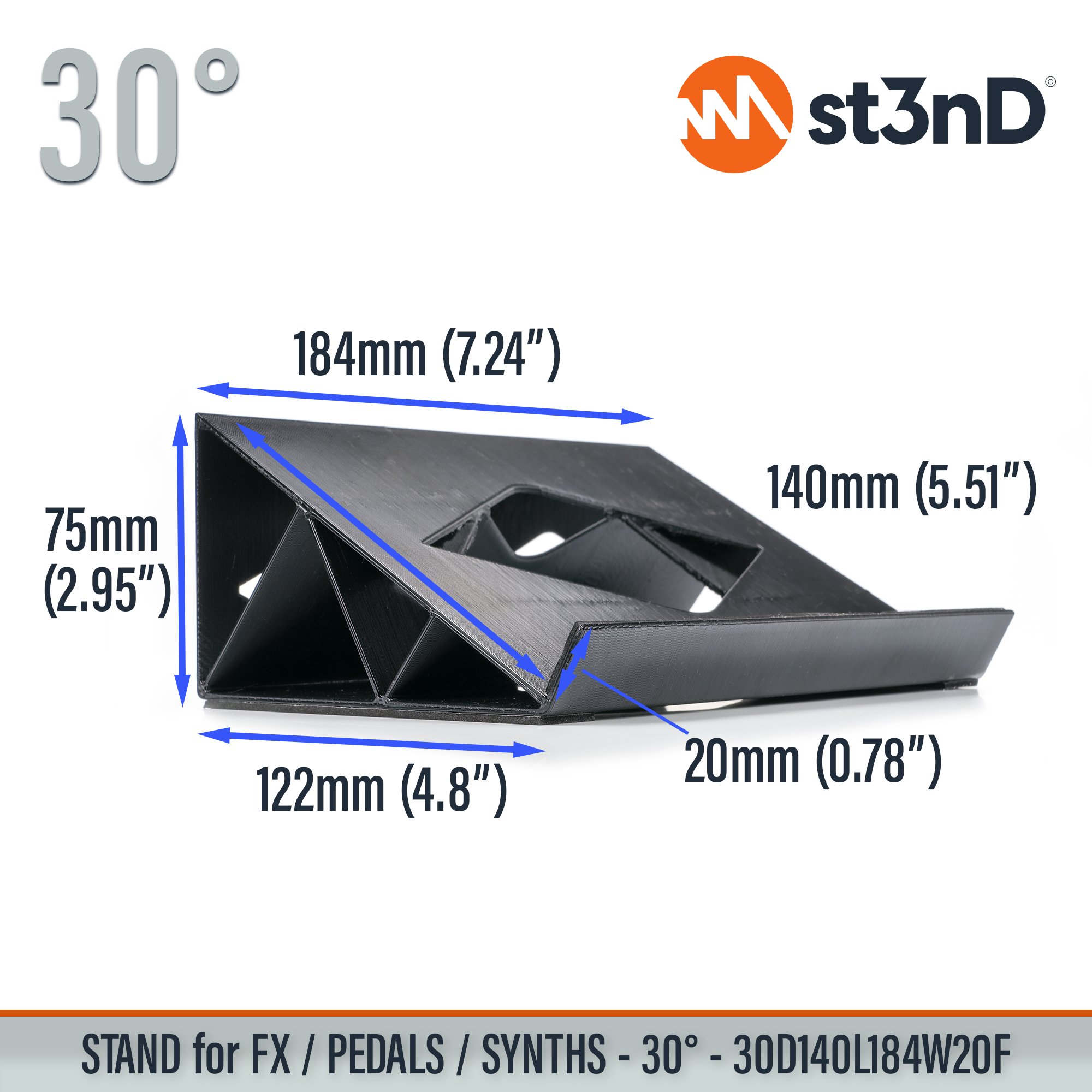 stand, st3nd, sturdy, synth, guitar pedal , fx pedal, synth stand, 3d printed stand