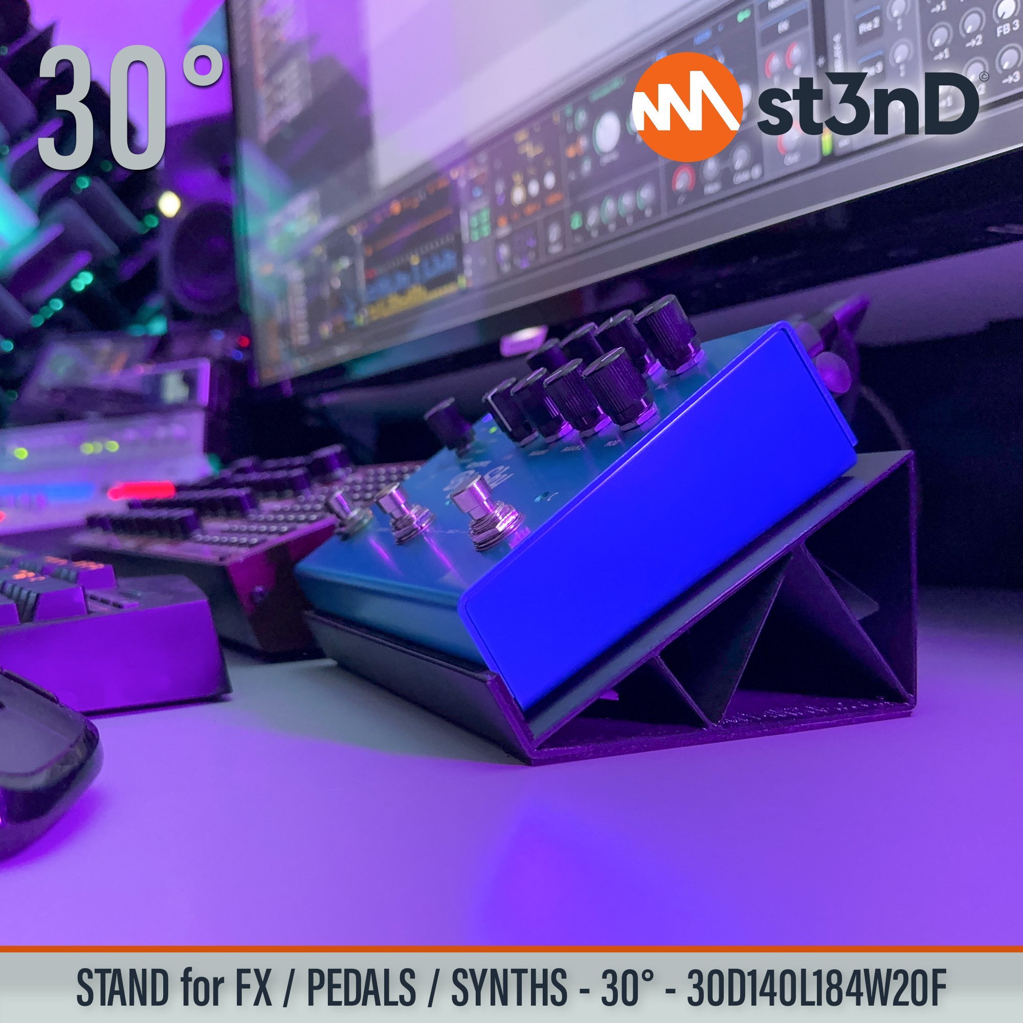 3d printed stand Anti 1992 Del-Verb EVENTIDE H90 fx pedal guitar pedal Hologram Microcosm st3nD stand STRYMON BIGSKY / MX / TIMELINE / MOBIUS PEDALS sturdy synth synth stand UA Galaxy Universal Audio UAFX pedal