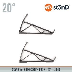 Close-up of the legs of the st3nD 3D printed stand for IK Multimedia UNO Synth PRO X, 20 degree