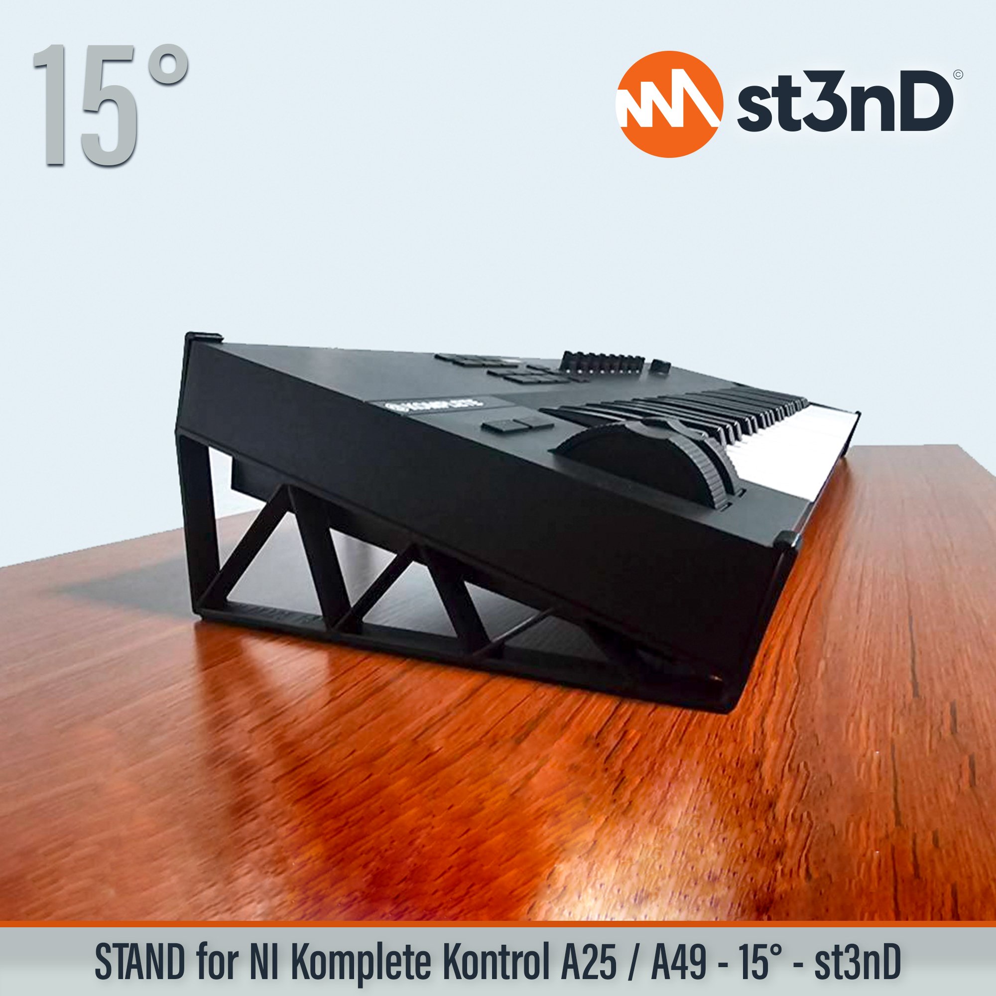 komplete komplete kontrol Komplete Kontrol A25 kontrol native instruments ni portable st3nD stable stand strong studio gear sturdy tilted Komplete Kontrol A49 A61 midi keyboard midi controller