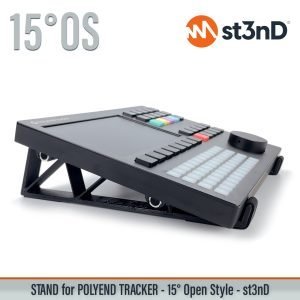 st3nD 3D printed stand for Polyend Tracker, 15 degree, open style (home studio)