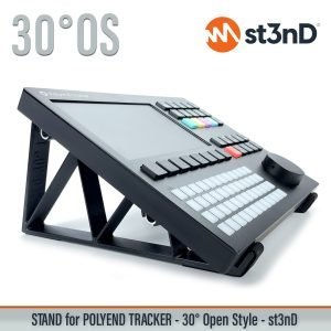 st3nD 3D printed stand for Polyend Tracker, 30 degree, open style (studio gear)