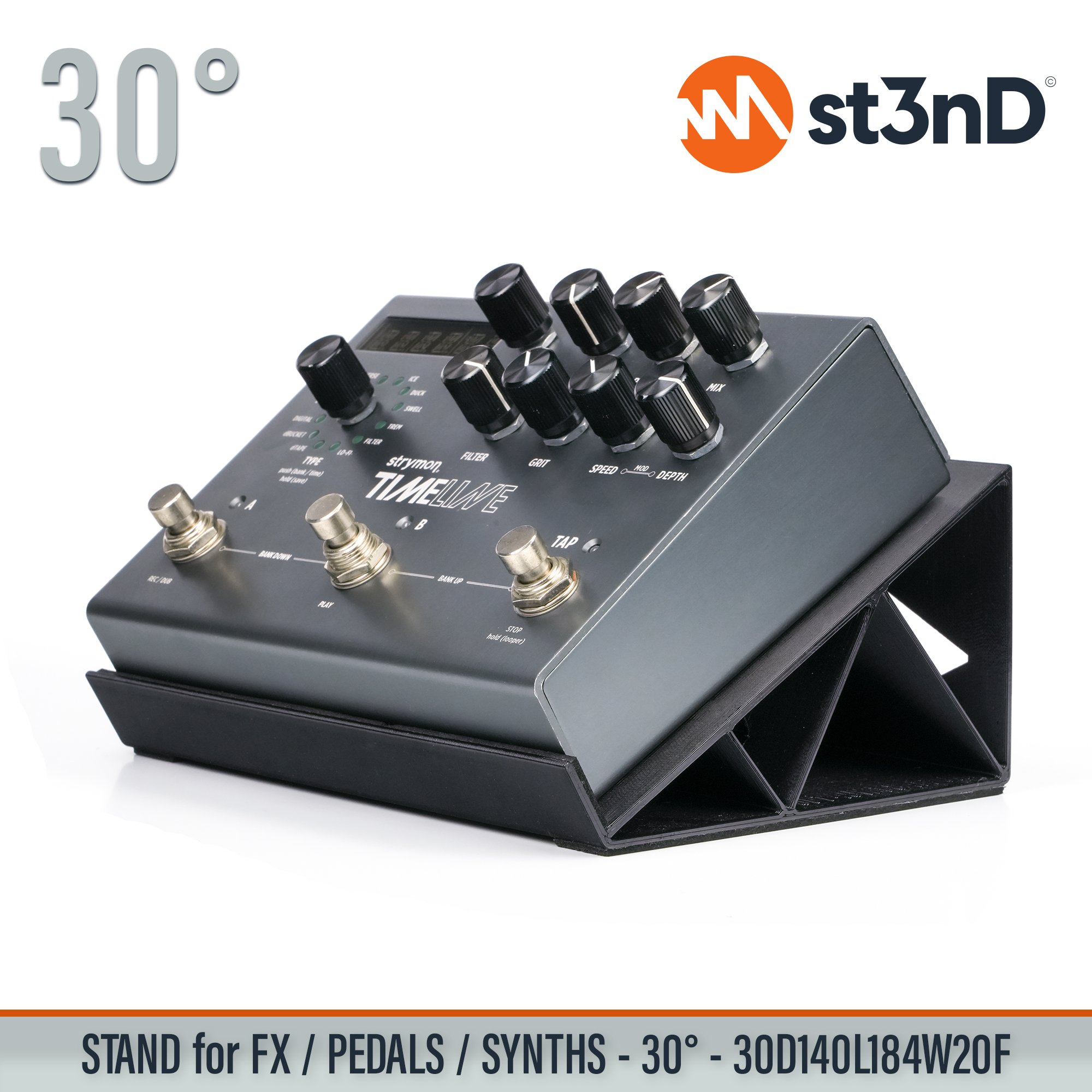 3d printed stand fx pedal guitar pedal st3nD stand sturdy synth synth stand STRYMON BIGSKY / MX / TIMELINE / MOBIUS PEDALS
