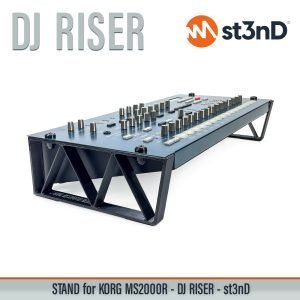 st3nD dj riser 3D printed stand for KORG MS2000R, Rackie (studio gear)