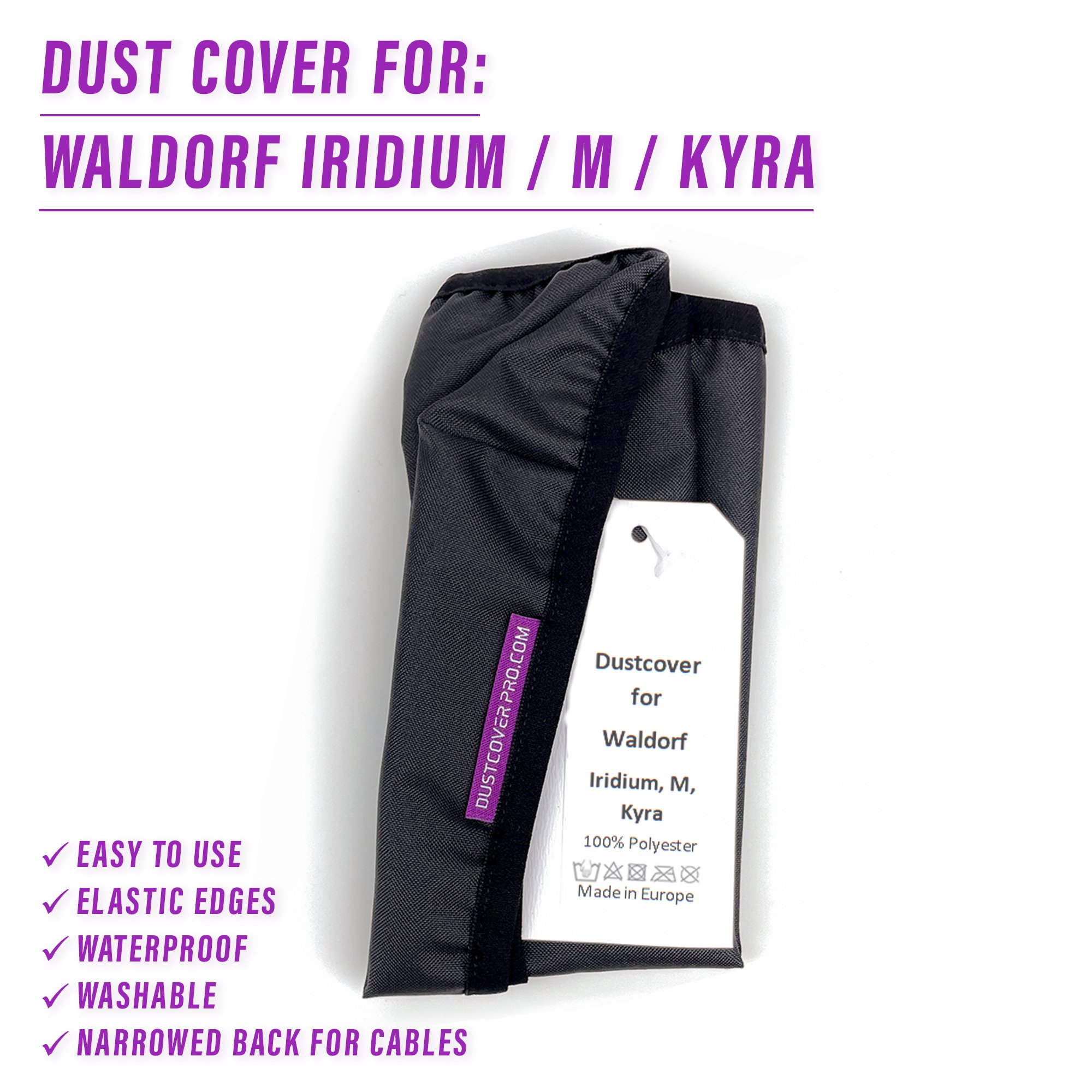 dust cover dustcover dustcoverpro elastic Iridium Kyra M synth synth protection waldorf WALDORF Iridium WALDORF kyra water resistant waterproof waldorf m