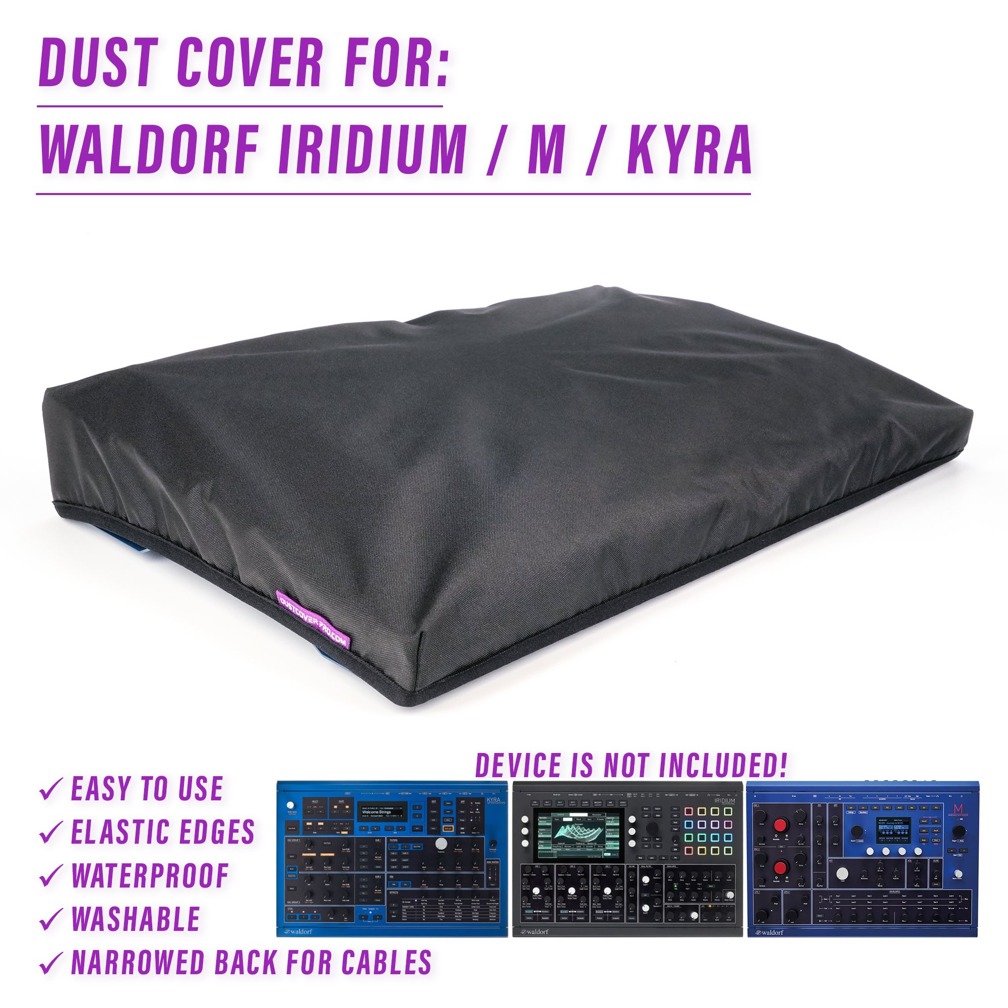 dust cover dustcover dustcoverpro elastic Iridium Kyra M synth synth protection waldorf WALDORF Iridium WALDORF kyra water resistant waterproof waldorf m