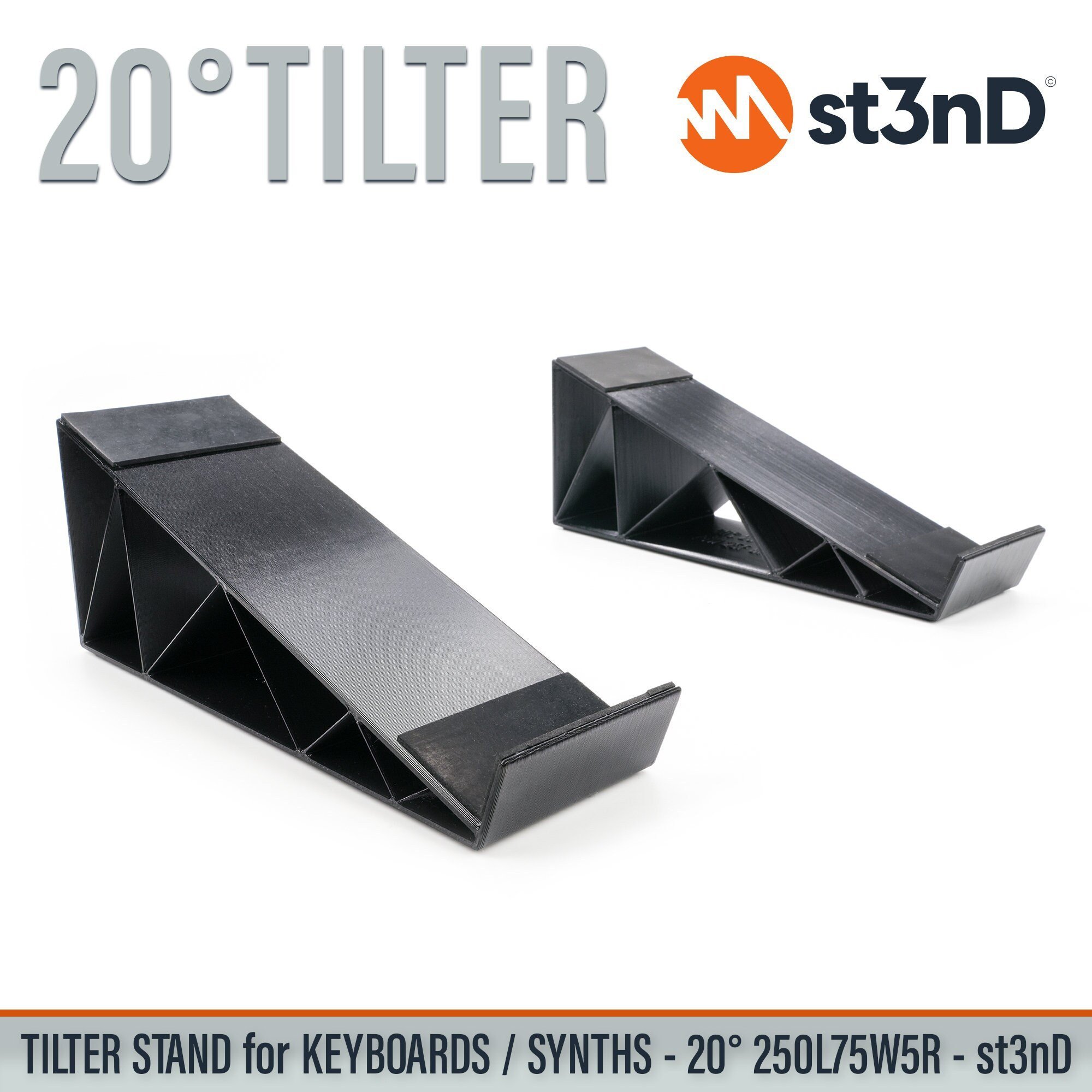TILTER STAND for Keyboards / Synths / Fx - 20° 250L75W25F5R