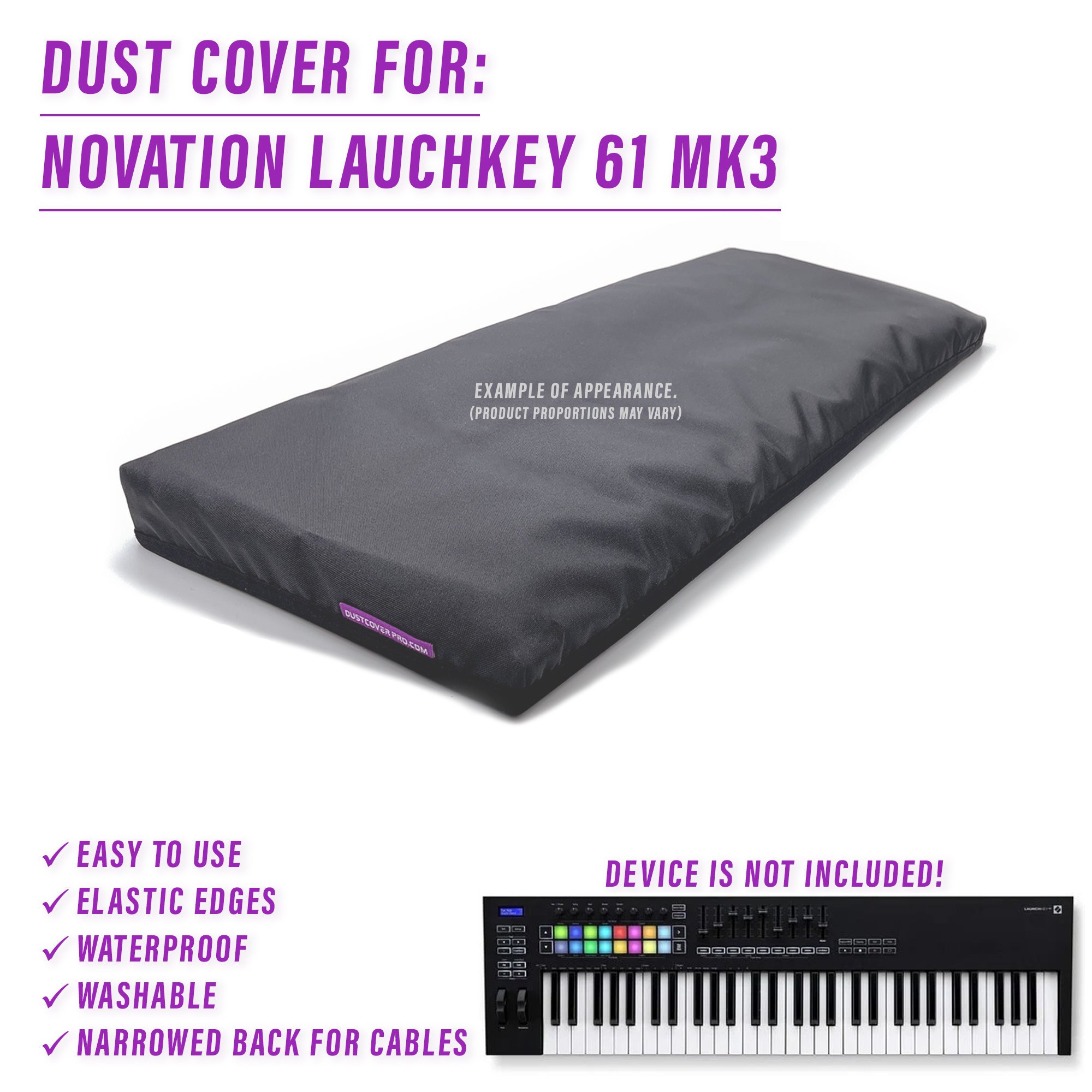 DUST COVER for Novation LAUNCHKEY 61 Mk3