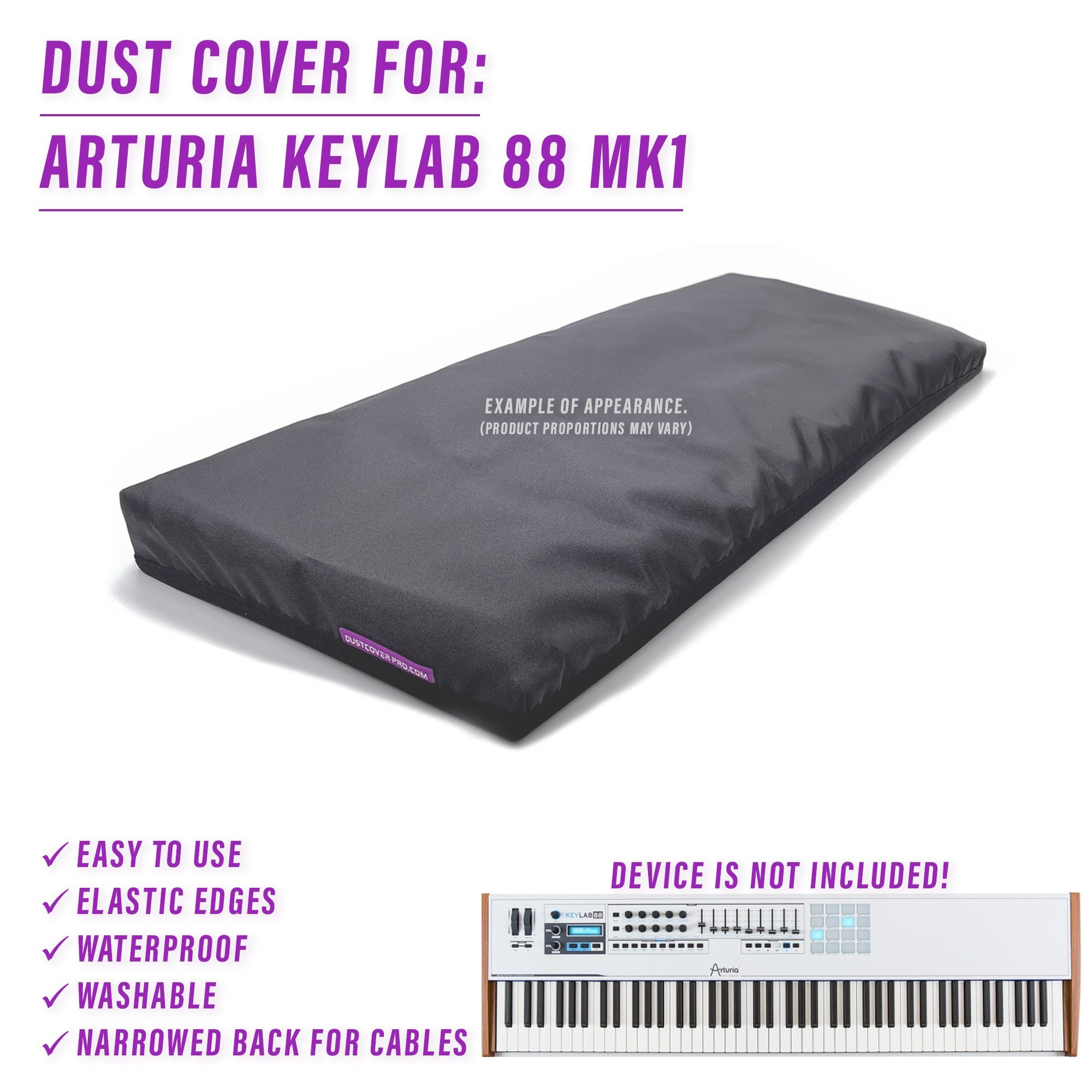 DUST COVER for Arturia KeyLab 88 Mk1