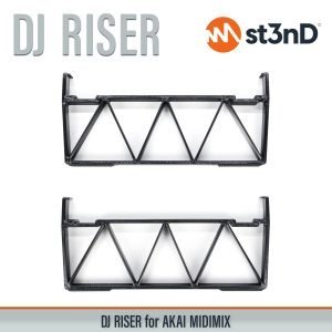 Close-up of the legs of the st3nD dj riser 3D printed stand for AKAI Midimix