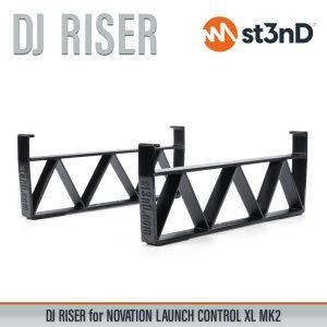 Rear three-quarter view of the st3nD dj riser 3D printed stand for Novation Launch Control XL MK2
