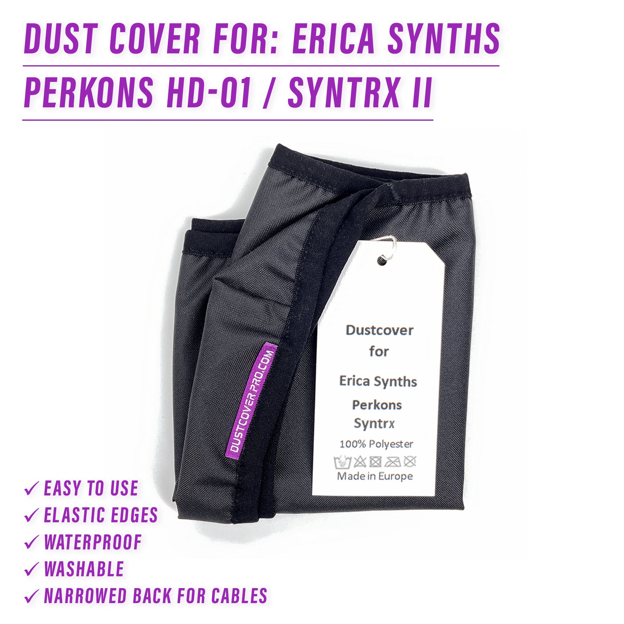 dust cover dustcover dustcoverpro elastic Erica Synths erica synths perkons perkons hd-01 synth synth protection water resistant waterproof syntrx II erica synths syntrx 2