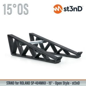 st3nD 3D printed stand for Roland SP-404MKII, 15 degree, open style (sampler)