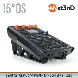 st3nD 3D printed stand for Roland SP-404MKII, 15 degree, open style (sampler)