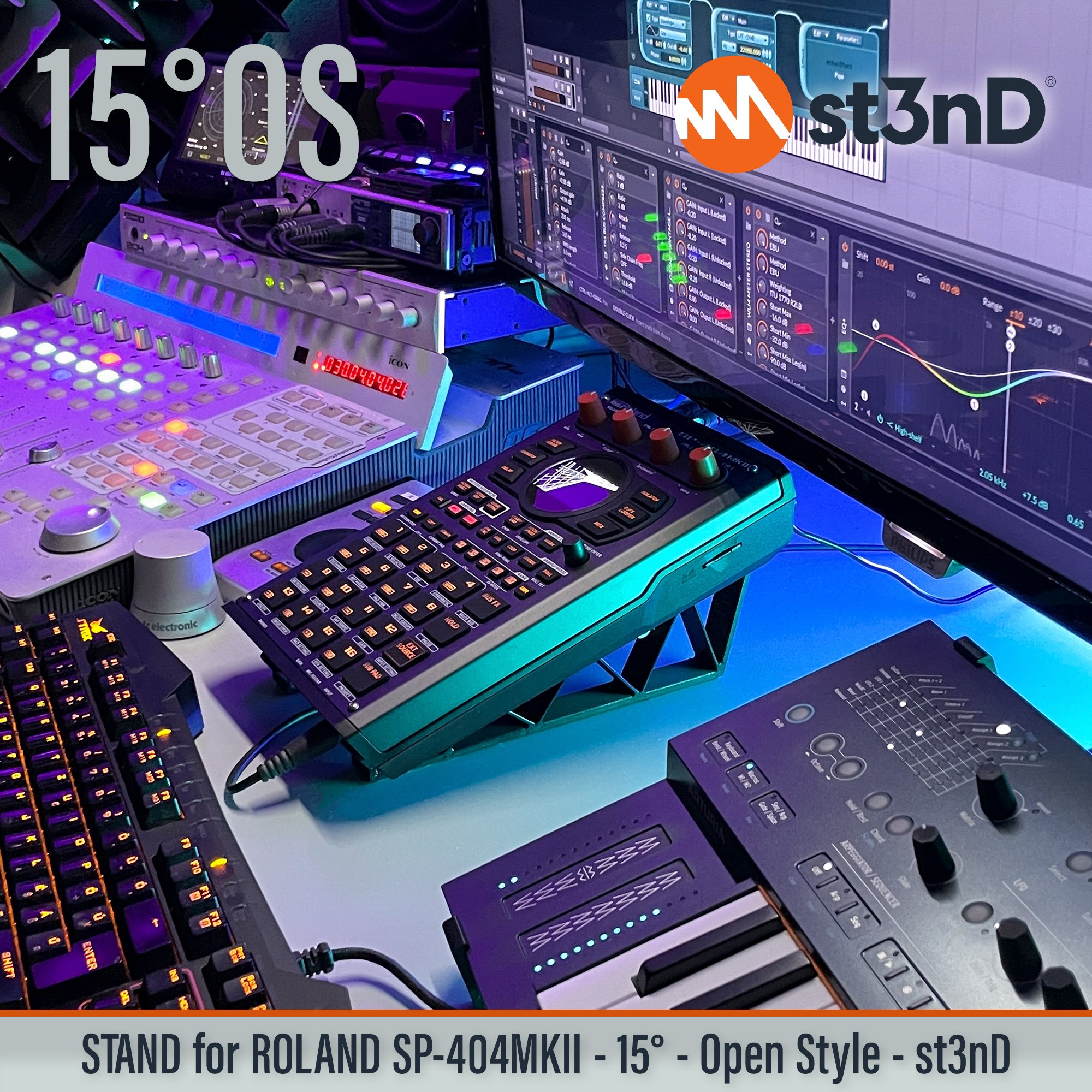 roland sp-404mkII sp404mk2, stand st3nd, open style