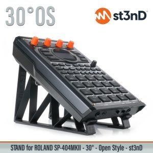 st3nD 3D printed stand for Roland SP-404MKII, 30 degree, open style (sampler)