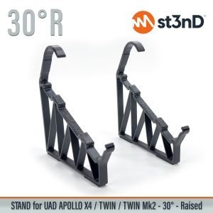 Close-up of the legs of the st3nD 3D printed stand for UAD Apollo Twin / Apollo Twin MkII / Apollo x4, 30 degree, raised by 30 mm