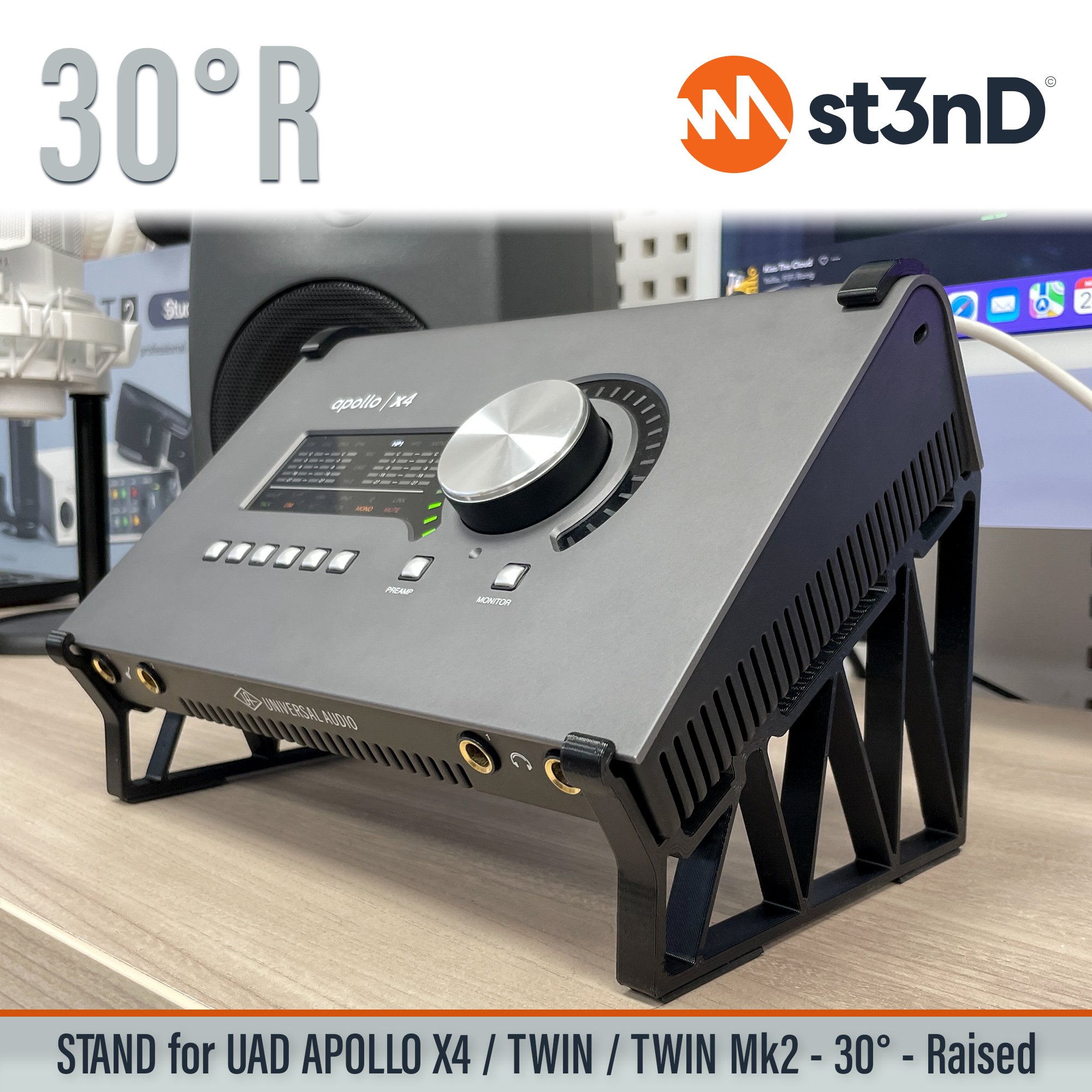 audio interface music production st3nD stable stand strong tilted uad uad apollo uad apollo x4 universal audio x4 uad apollo twin mk2 apollo twin