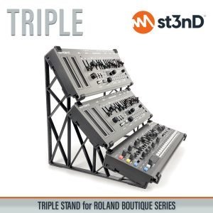 st3nD triple 3D printed stand for Roland Boutique Series (roland synth)