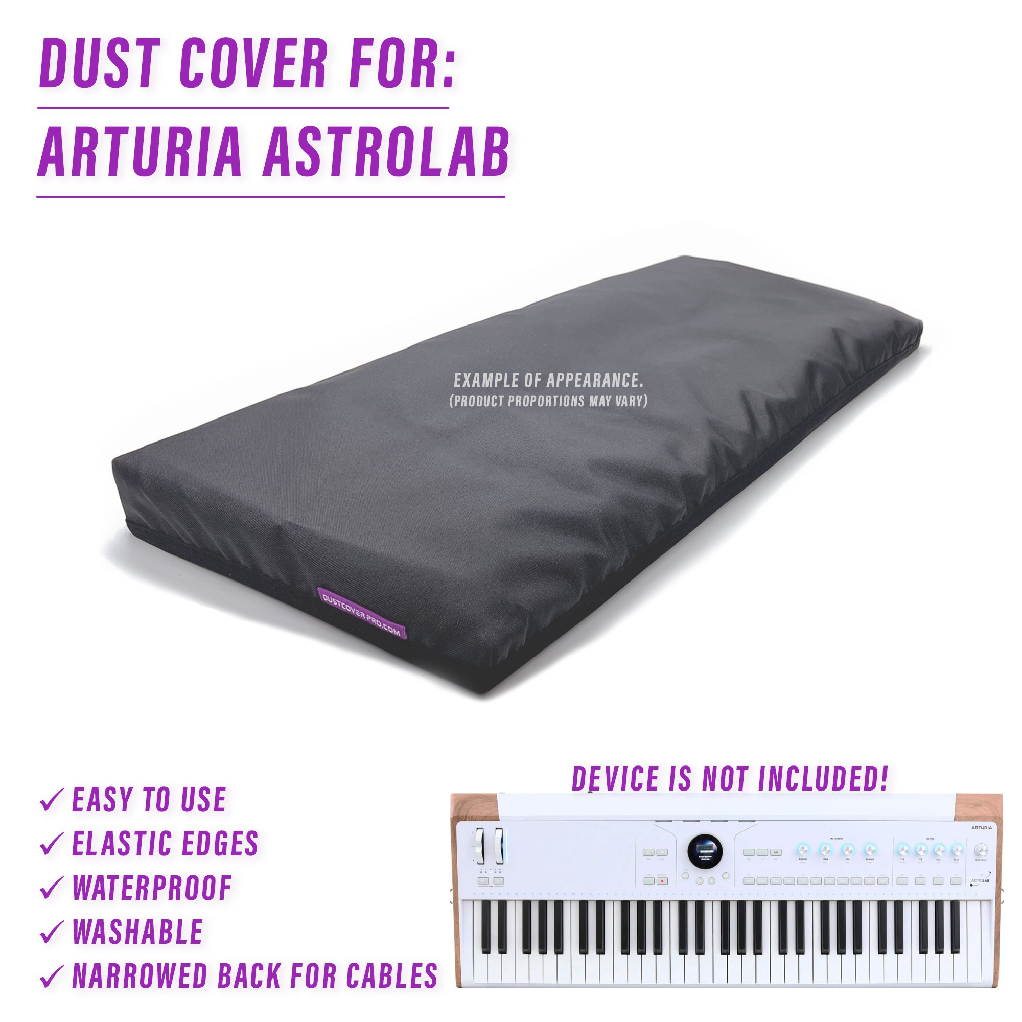 ARTURIA ASTROLAB, dust cover, dcp, dustcoverpro