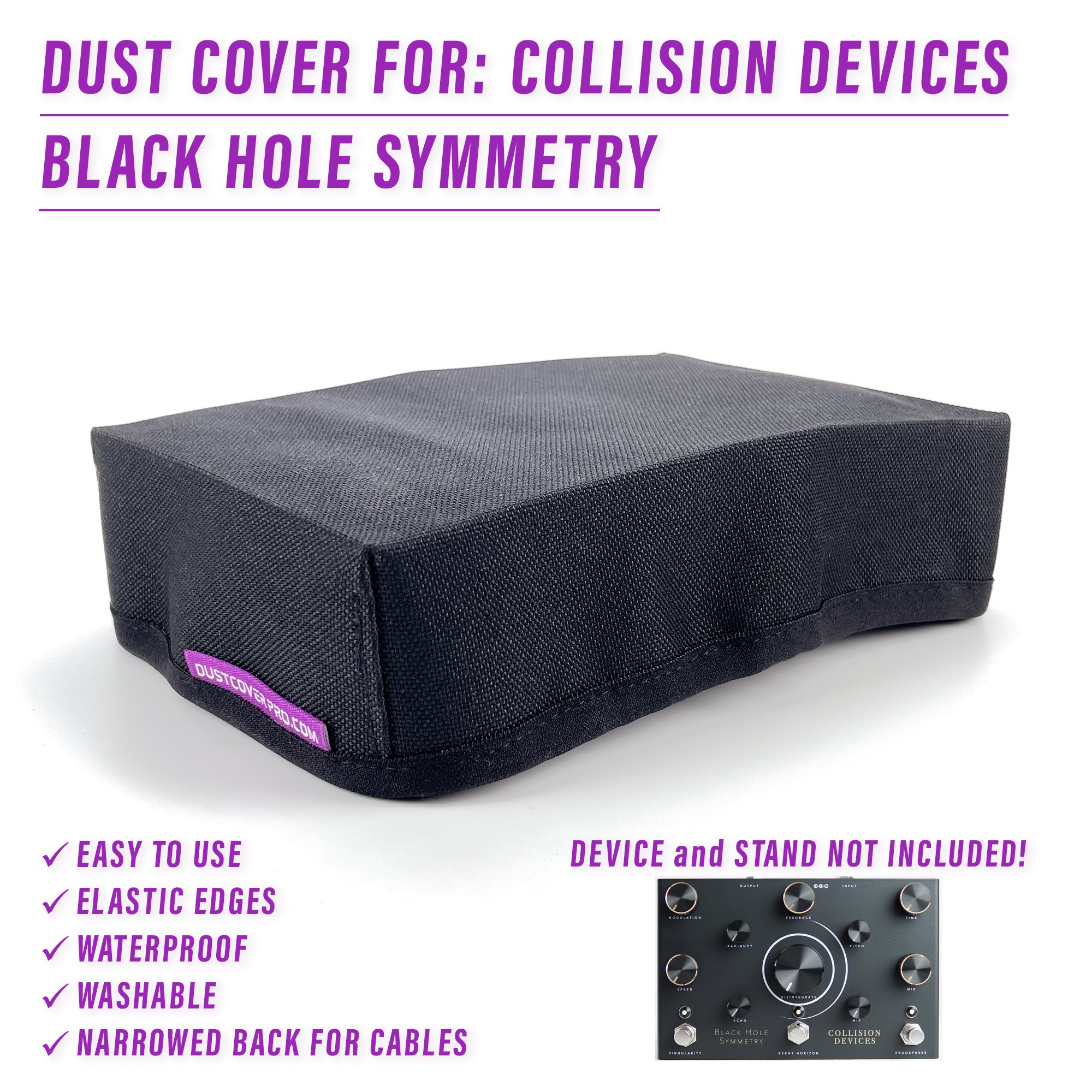 Collision Devices, Black Hole Symmetry, dcp DustCoverPro, dust cover