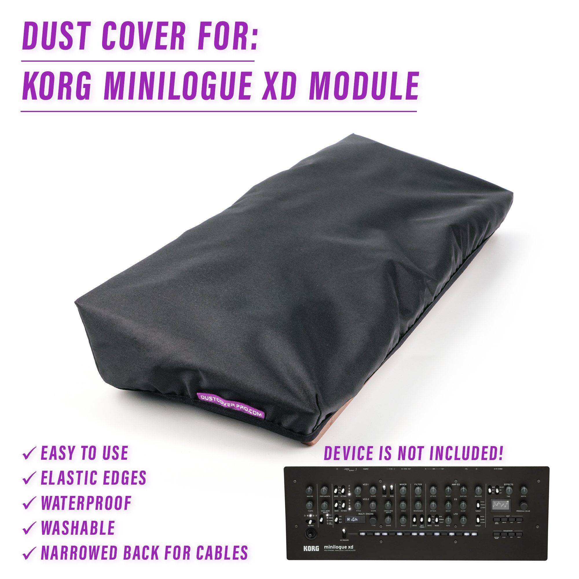 dust cover dustcover dustcoverpro elastic korg KORG Minilogue Minilogue XD MINILOGUE XD MODULE synth synth protection water resistant waterproof