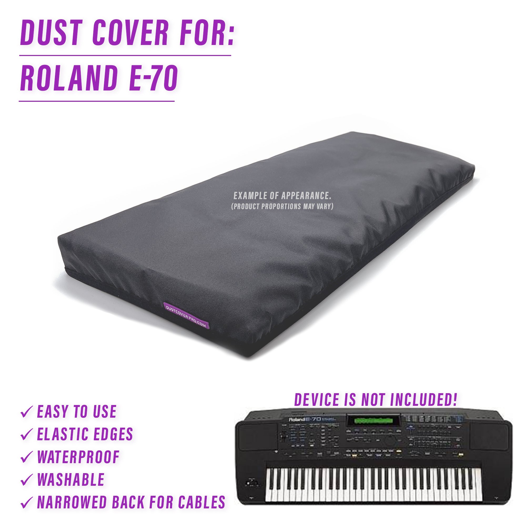 DCP, DustCoverPro, dust cover, Roland E-70, Roland synth