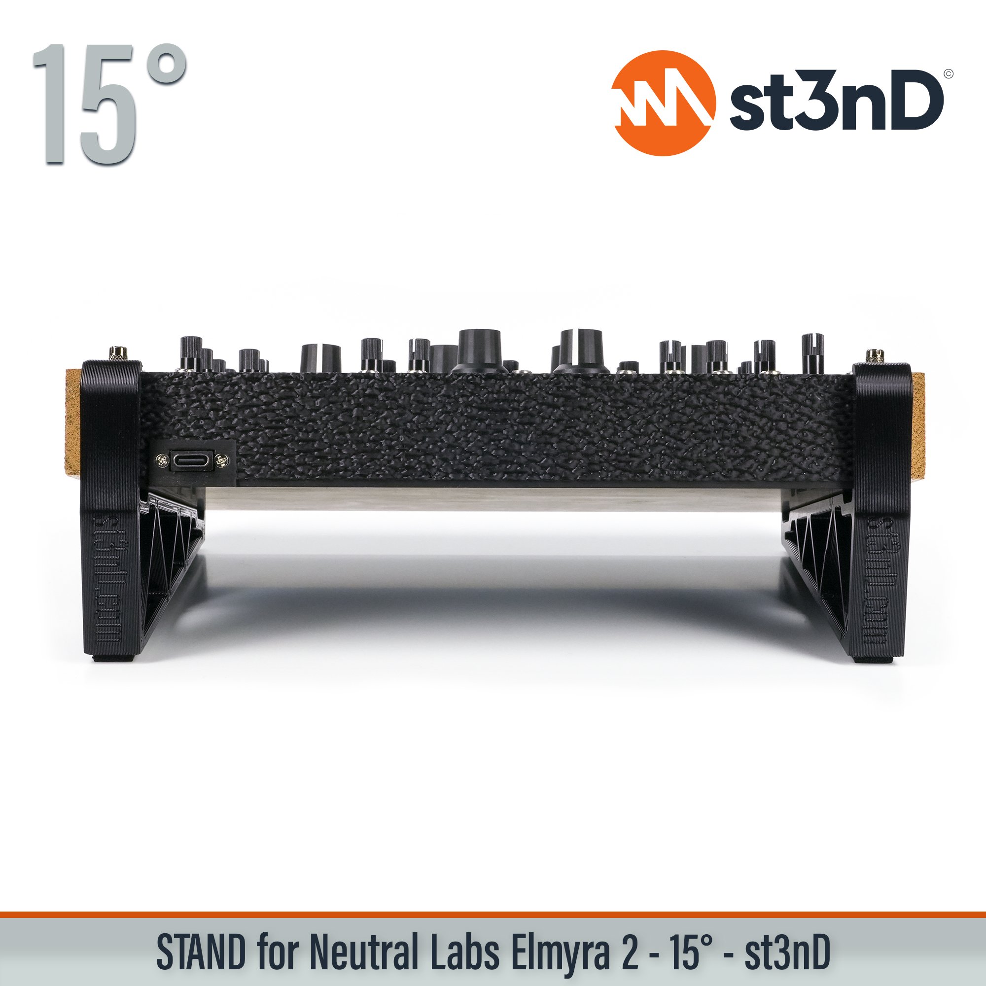 Neutral Labs Elmyra 2, drone synth, analog synth, diy eurorack, st3nd, desktop stand, elmyra stand