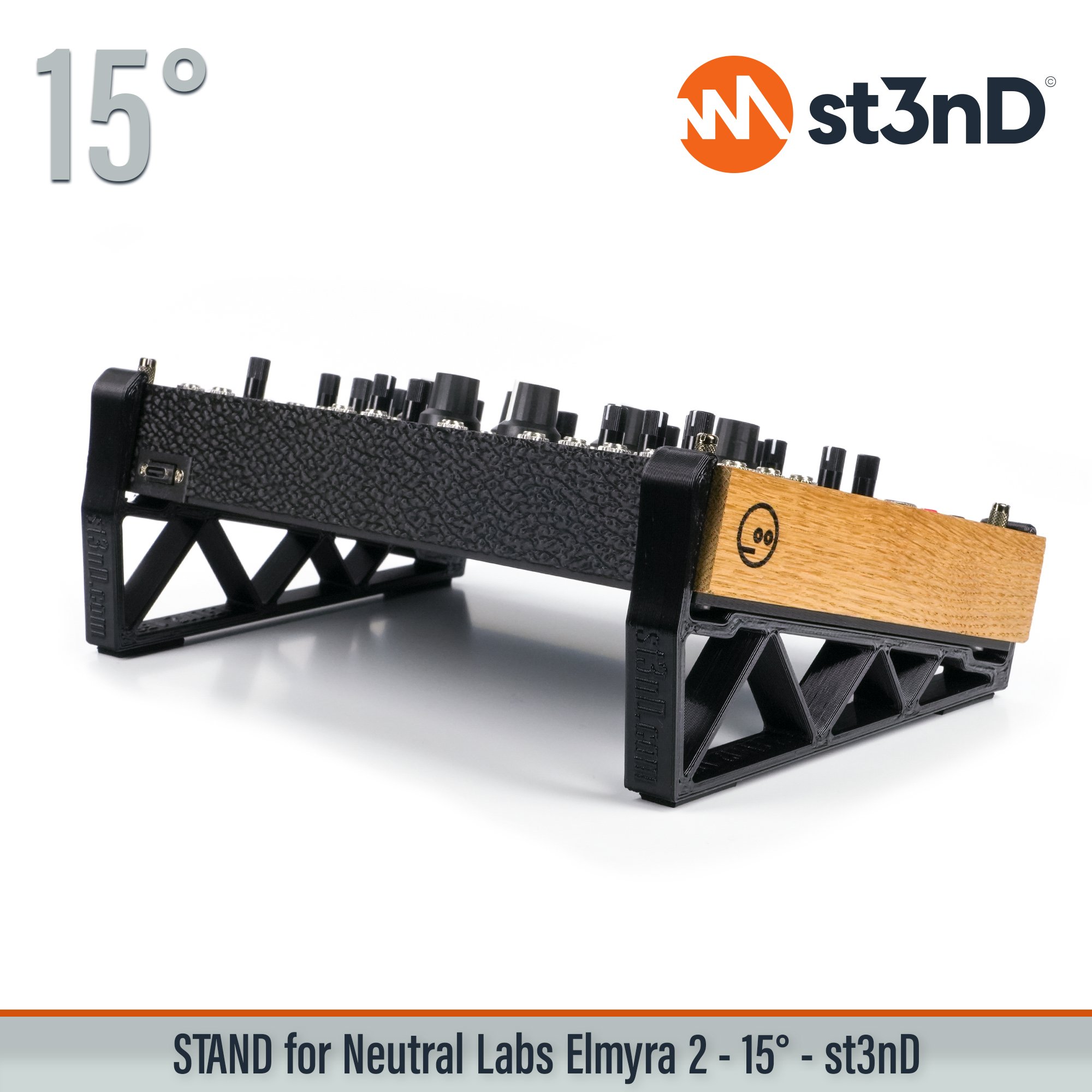 Neutral Labs Elmyra 2, drone synth, analog synth, diy eurorack, st3nd, desktop stand, elmyra stand